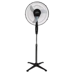 VENTILADOR PEDESTAL NEGRO/GRIS HOME LEMENTS