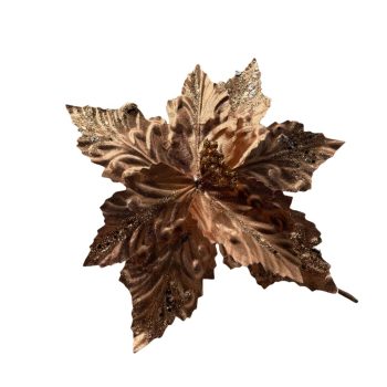 FLOR ARTIFICIAL 8 PETALOS BRONCE